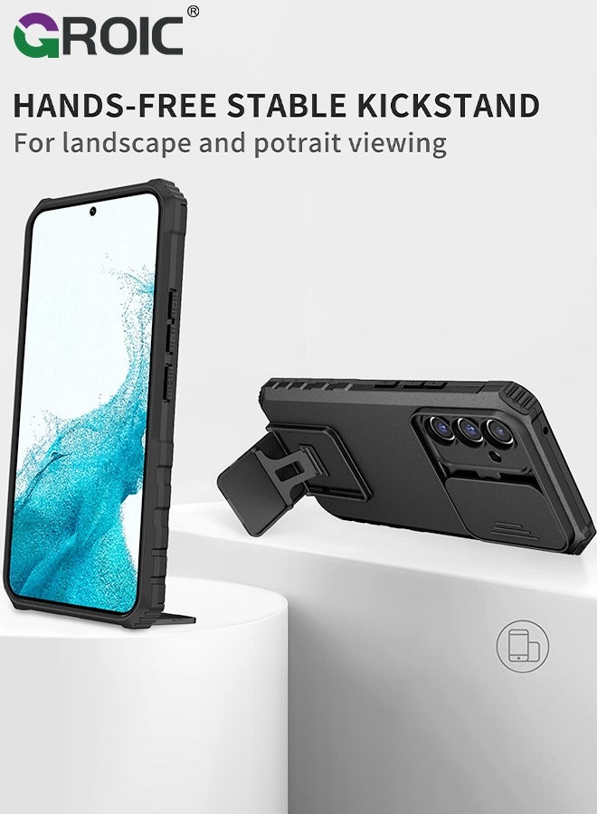 GROIC For Samsung Galaxy S24 Plus 6.6 Inch Case with HD Screen Protector, Build in  Kickstand and Slide Camera Protective Cover, Protective Case for Galaxy S24 Plus 6.6 Inch Case - Image 5