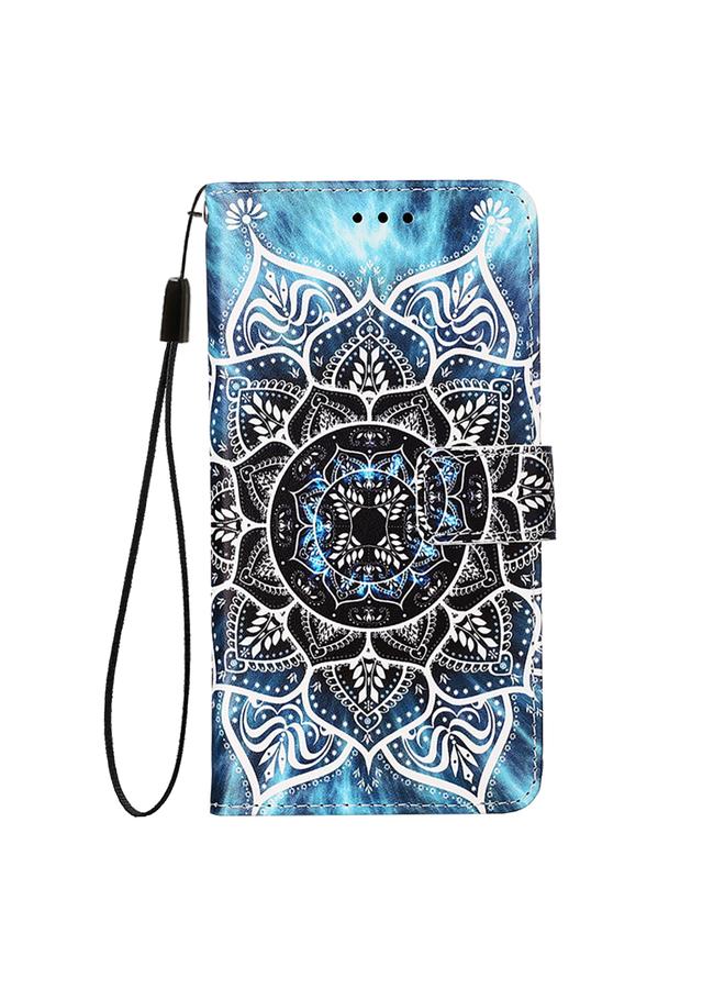 اس-توب جراب لهاتف Samsung Galaxy Xcover7 بنمط رسم ملون من الجلد المنسوج البسيط - Image 2