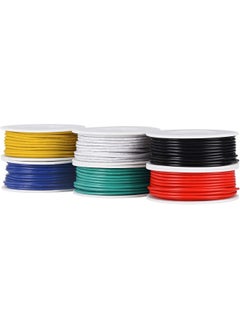 Tuofeng TUOFENG 20 AWG PVC Electrical Wire Kit- 6 Different Colored 23 Feet spools- 20 Gauge Stranded Wire- Tinned Copper Hookup Wire Kit for DIY DC  - Image 4