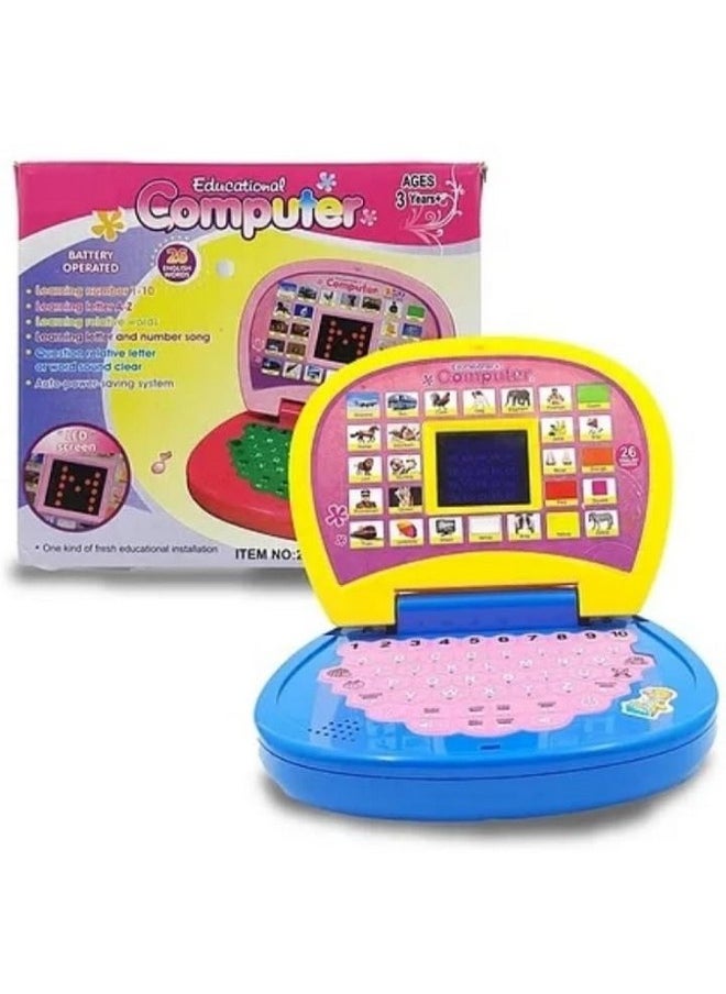 Educational Computer Laptop Number and Letter LED Screen Learning Toy for Kids, Ages 3 Years+, Multicolour - pzsku/Z53062FE932D7AAE95656Z/45/_/1740119016/54d52466-aa33-4558-b418-33de71837e45