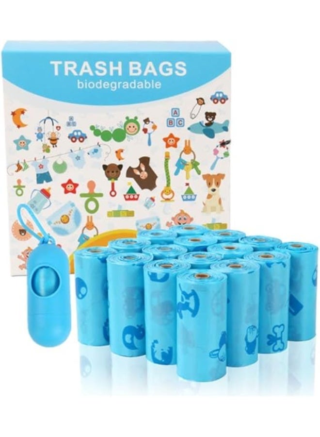 Value Pack Diaper Bag Refills,Biodegradable baby diaper bag， 240 Count，Complimentary trash bag dispenser - Image 1