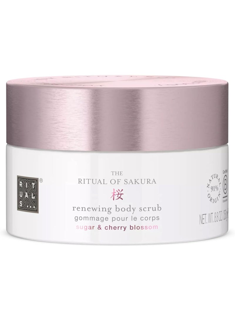 RITUALS Sakura Body Scrub – Exfoliating Sugar Scrub with Cherry Blossom & Rice Milk Extract for Smooth, Renewed, Radiant Skin, 250g / 8.8 oz - Image 1