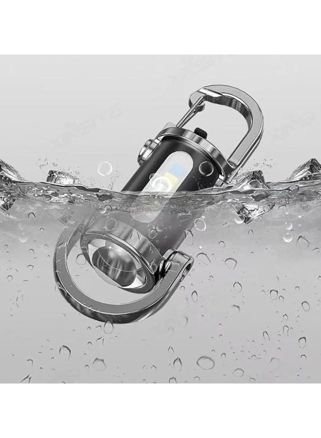 مصباح يدوي صغير من AASHZ، مصباح يدوي مقاوم للماء، مصباح LED، مقاوم للماء بمعيار IP44، تصميم ألومنيوم صغير الحجم، مناسب للتخييم والمشي لمسافات طويلة والاستخدام اليومي. - Image 2
