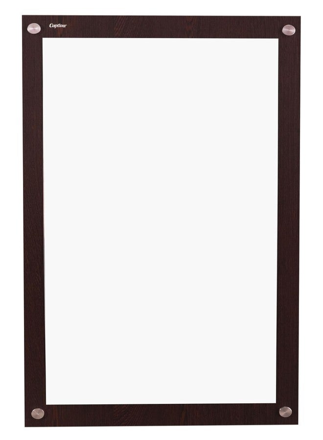 Captiver مرايا حمام بدون إطار مثبتة على الحائط من الخشب المصنّع من كابتيفير (50 × 40 سم، لون ونجي) - Image 1