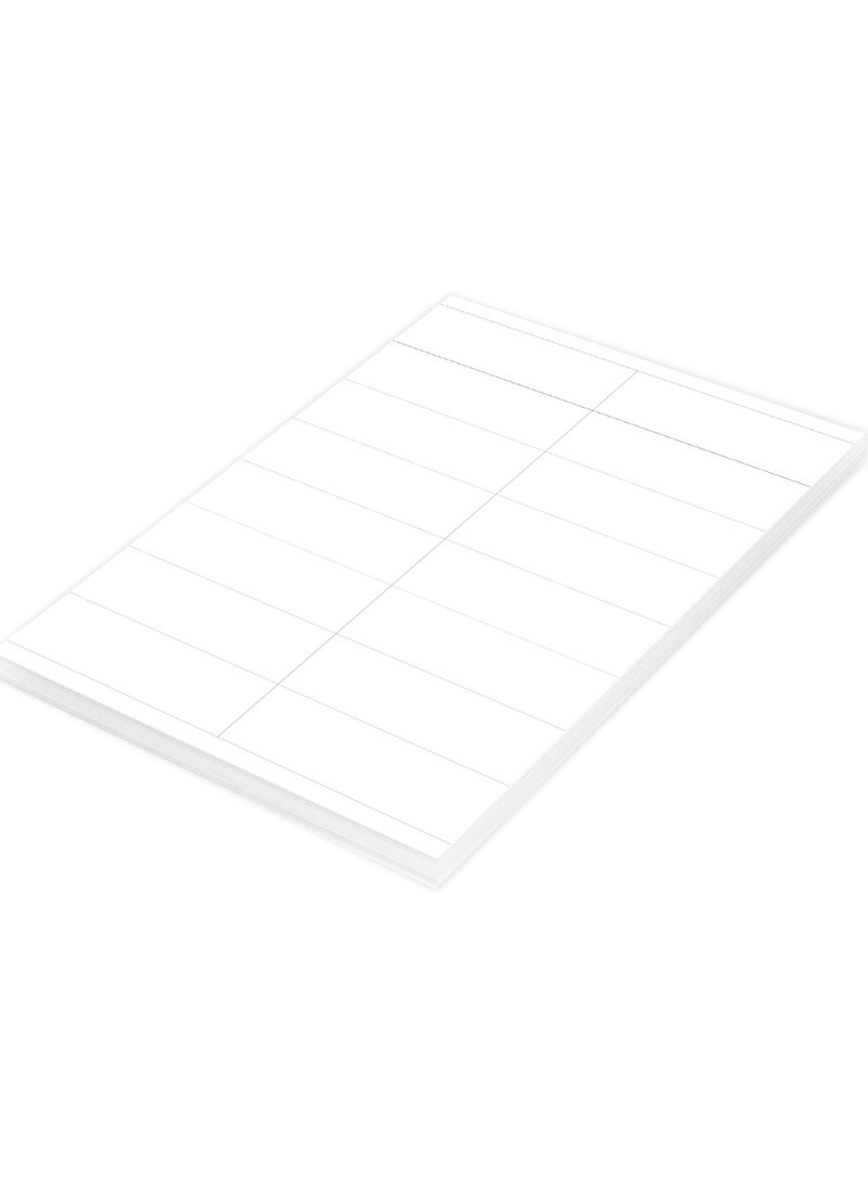 FIS ملصقات ليزر متعددة الأغراض من FIS، لون أبيض، حجم 105X35MM (16 ملصق × 100 ورقة) 1600 ملصق، حجم: A4 (21X29.7 سم)، عبوة من 100 ورقة -FSLA16-1-100 - Image 2