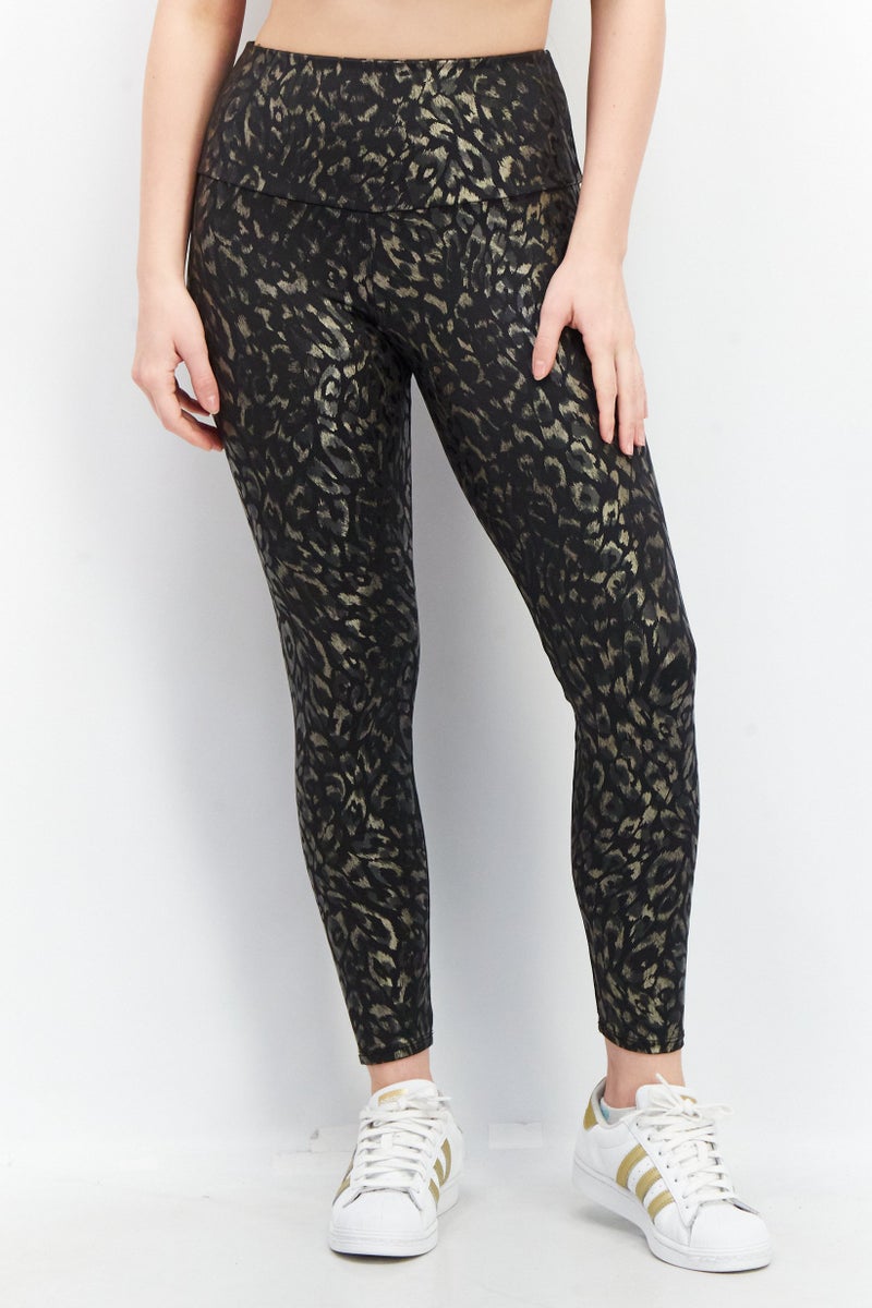 Onzie Women Full Length Allover Leggings, Black - Image 1