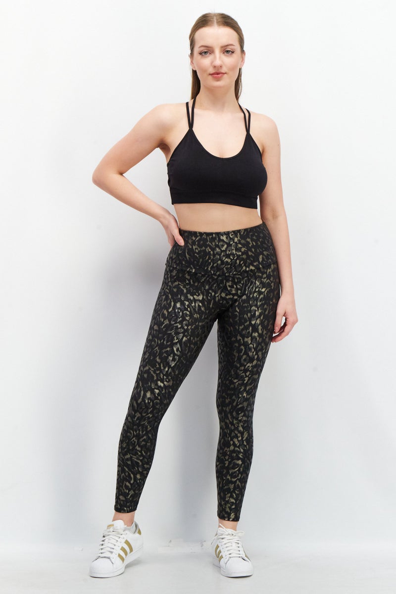 Onzie Women Full Length Allover Leggings, Black - Image 2