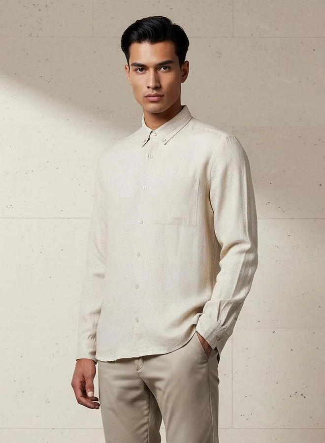 Splash FAV Men Regular Fit Collared Long Sleeves Shirt