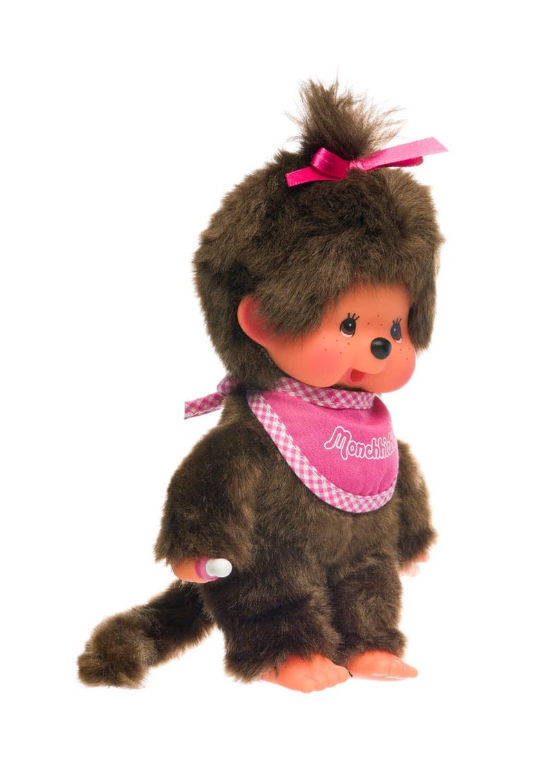 Monchhichi Classic Girl Pink Bib 20 cm - Image 2