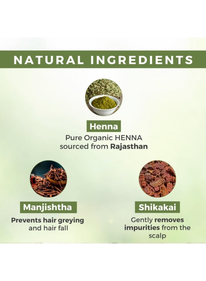 فيجيتال مسحوق الحناء العضوي المعتمد - حناء طبيعية 100% نقية، عشبية (مهندي) للشعر واليدين والقدمين - 100 غرام - Image 4