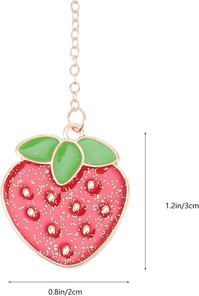 Metal Bookmarks for Students Creative Cartoon Fruit Pendants Lightweight Reading Bookmarks for School Gift for Readers and Writers - Image 2