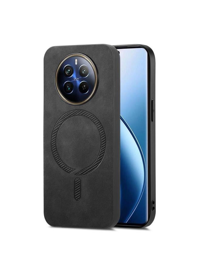 اس-توب جراب هاتف Realme 12 Pro+ Retro MagSafe المغناطيسي بغطاء خلفي من البولي يوريثان - Image 1
