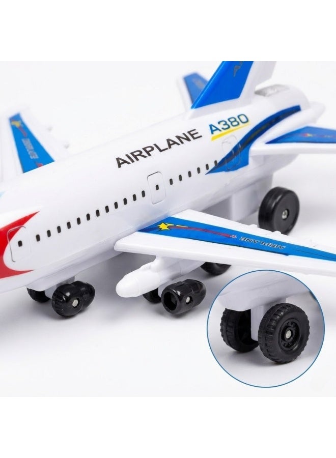 die cast Pack of 4 Die Cast Airplane Toy Set for Kids, Mini Metal Aircraft Model Planes with Wheels, Toy Airplanes for Boys Girls, Pull Back Plane Toys, Kids Aviation Play Set, Party Favors, Gifts for Toddlers and Children - Image 3