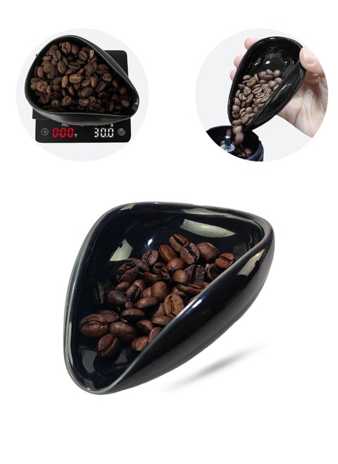 Coffee Bean Weighing Tray Black