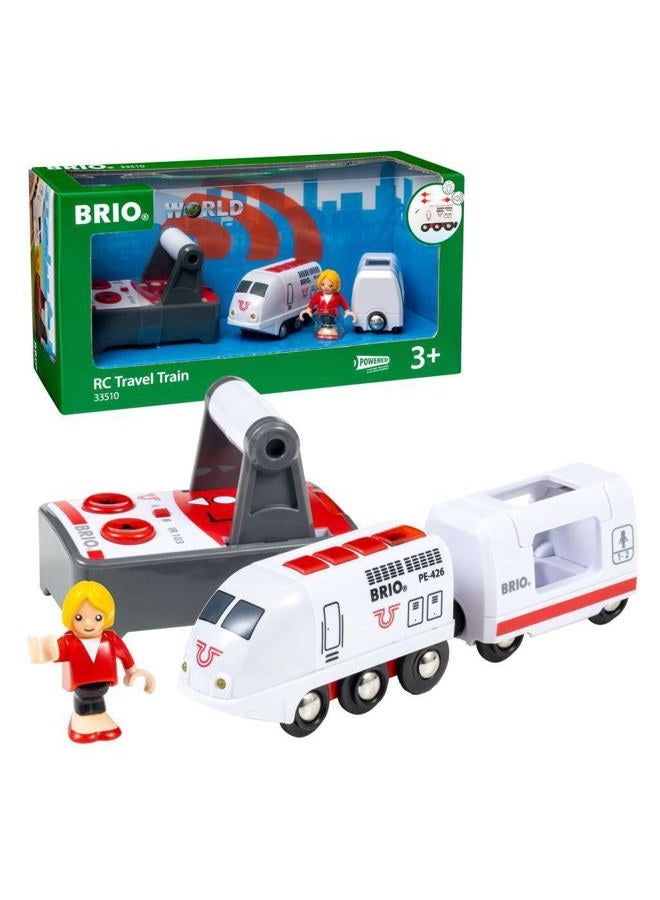 Brio Remote Control Travel Train - Kids Toy with Light and Sound Features | Battery Operated | Compatible with Wooden Railway Tracks | Perfect for Toddlers Age 3+ - Image 1