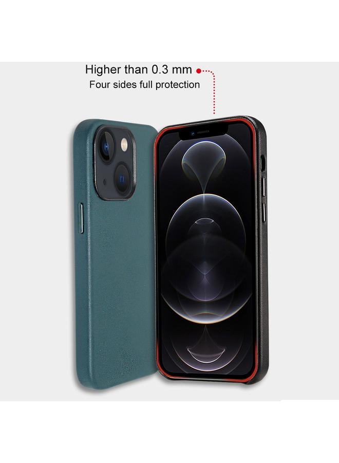 S-TOP Case For iPhone 14 Lamb Grain PU Back Cover Phone Case - Image 3