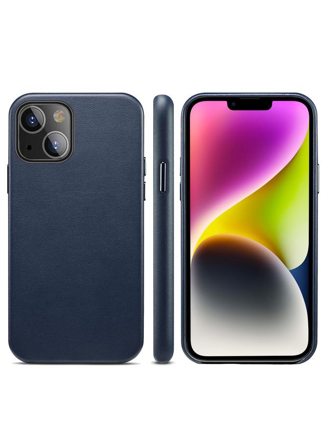 S-TOP Case For iPhone 14 Lamb Grain PU Back Cover Phone Case - Image 1