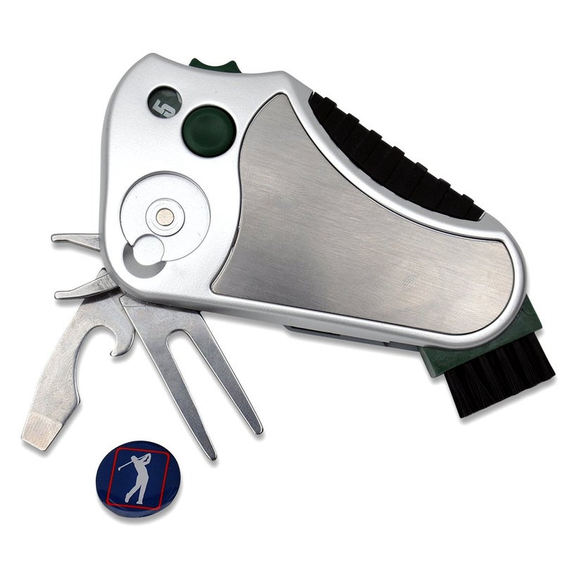 Ascent Golfer's Best Tool â€“ 6-in-1 Golf Multitool for Men & Women | Stroke Counter, Divot Repair, Brush, Ball Marker, Cleat Tightener, Club Cleaner | Compact Golf Gift & Souvenir - Image 5