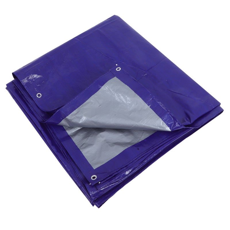 Outdoor Tarp with Metal Grommets Sun Shade and Rain Cover for Garden Patio Firewood Shelter and Camping Use 3mx5m - Image 3