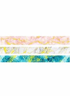 Excefore Washi Tape Set, 3 Rolls Gold Veins Gorgeous Foil Masking Set Decorative for Arts, DIY Crafts, Journal Supplies, Planners, Scrapbook, Card/Gift Wrapping (Marbling Patterns)  - Image 4