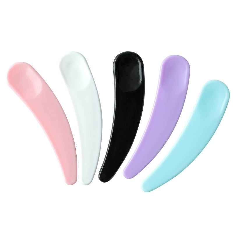 Senkary 200 Pack Mini Cosmetic Spatulas Small Makeup Spatula Disposable Plastic Spatula Facial Skincare Face Mask Spatula (Multi-colored)