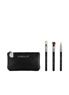 Sigma Beauty Sigma Beauty Glam 'N Go Mini Eye Brush Set, 3 Brushes and Beauty Bag  - Image 1