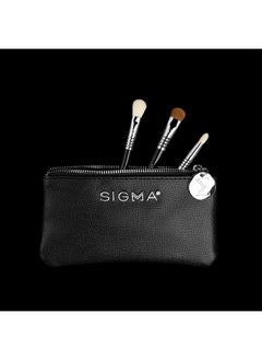 Sigma Beauty Sigma Beauty Glam 'N Go Mini Eye Brush Set, 3 Brushes and Beauty Bag  - Image 2