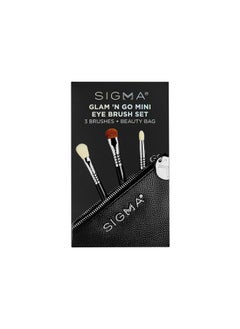 Sigma Beauty Sigma Beauty Glam 'N Go Mini Eye Brush Set, 3 Brushes and Beauty Bag  - Image 3