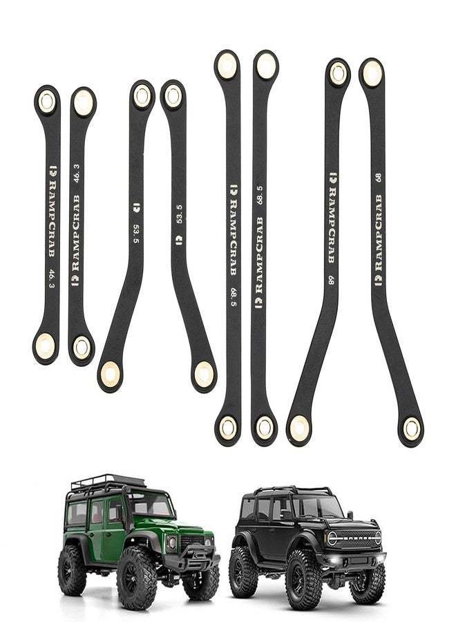 مجموعة وصلات RampCrab عالية الخلوص لسيارات TRX4M Defender و Bronco، مجموعة وصلات من الفولاذ المقاوم للصدأ، 42 غرام/مجموعة - Image 2