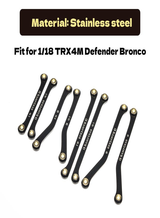 مجموعة وصلات RampCrab عالية الخلوص لسيارات TRX4M Defender و Bronco، مجموعة وصلات من الفولاذ المقاوم للصدأ، 42 غرام/مجموعة - Image 3