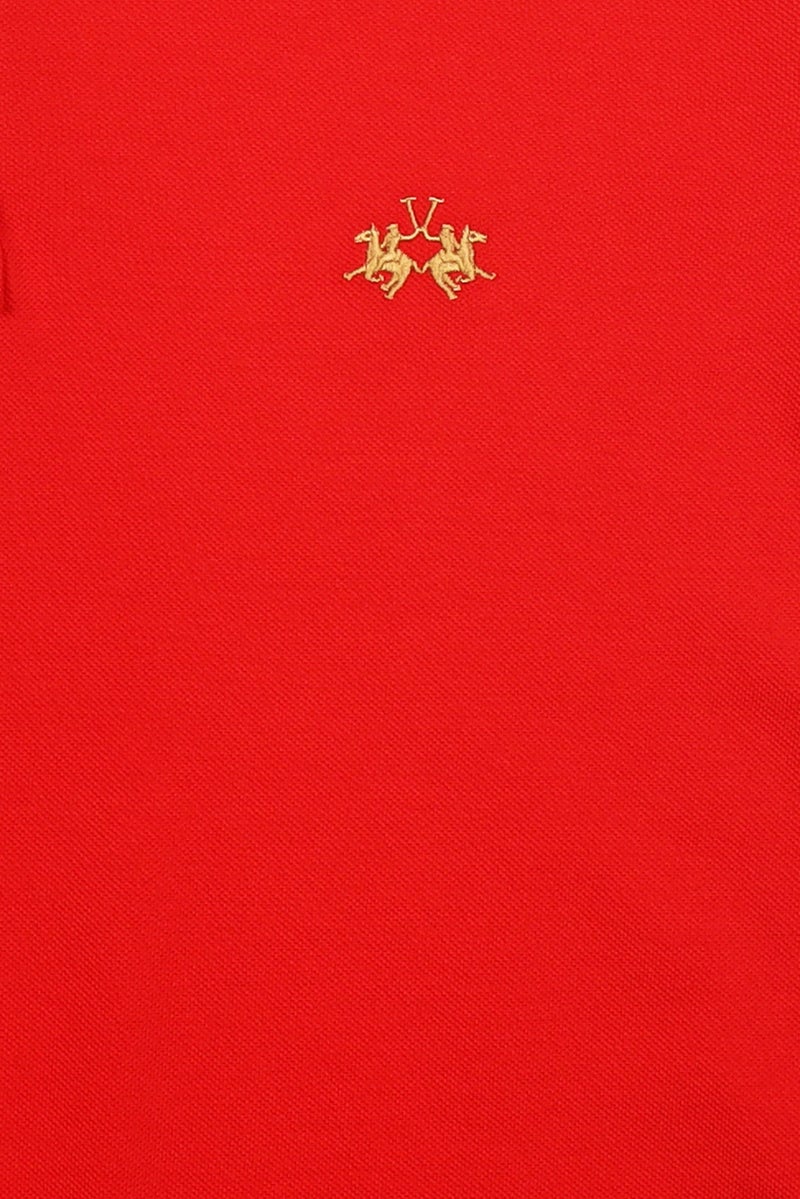 La Martina Men Regular Fit Short Sleeve Embroidered Logo Polo Shirt, Red - Image 5
