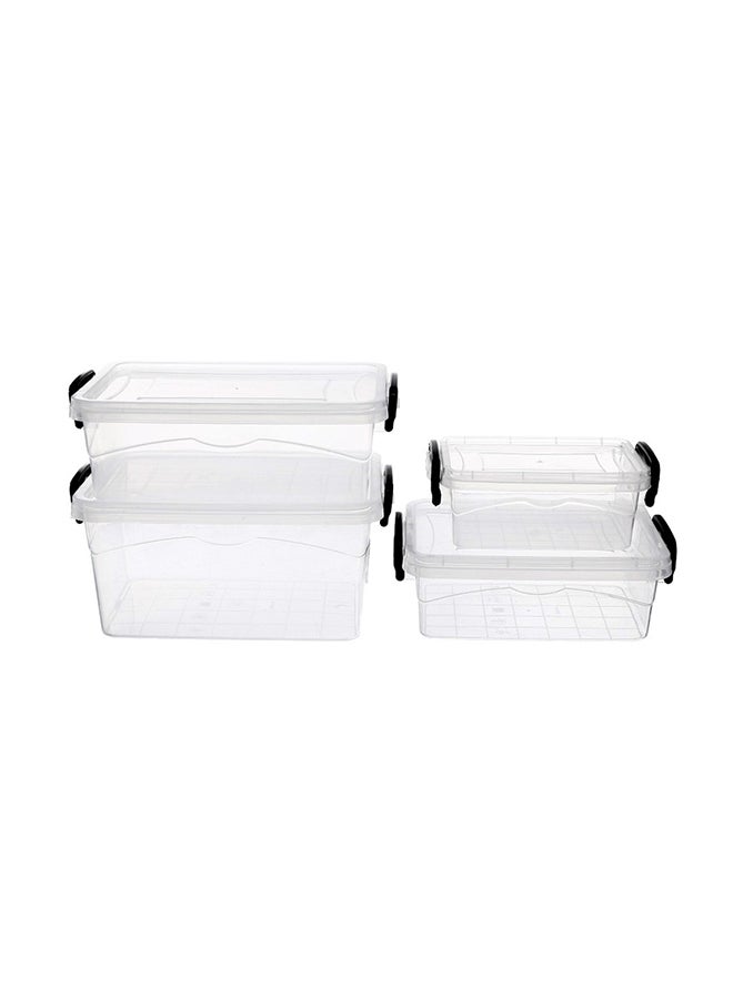 favilla Set Of 4 Storage Box Clear - Image 1