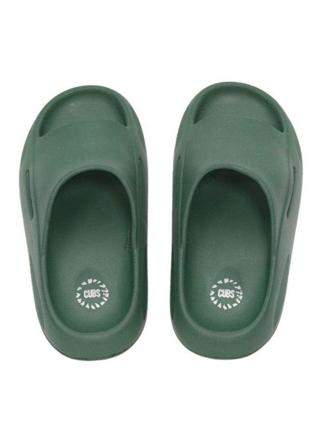 CUBS Kids Pillow Slipper High Platofm Army Green 30/31 - Image 3