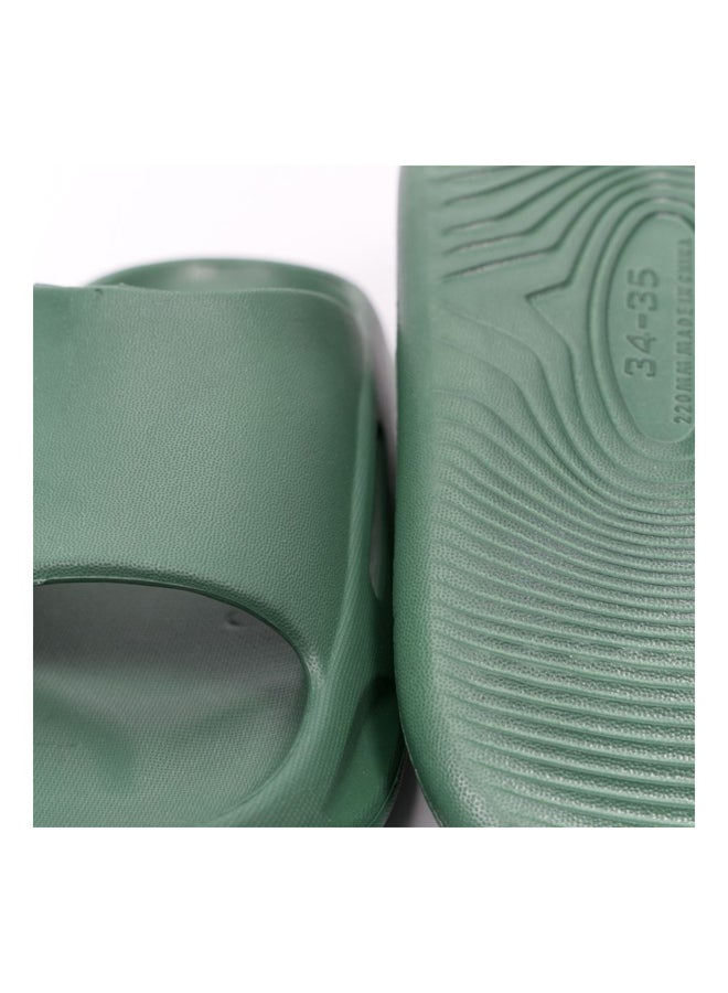 CUBS Kids Pillow Slipper High Platofm Army Green 30/31 - Image 2