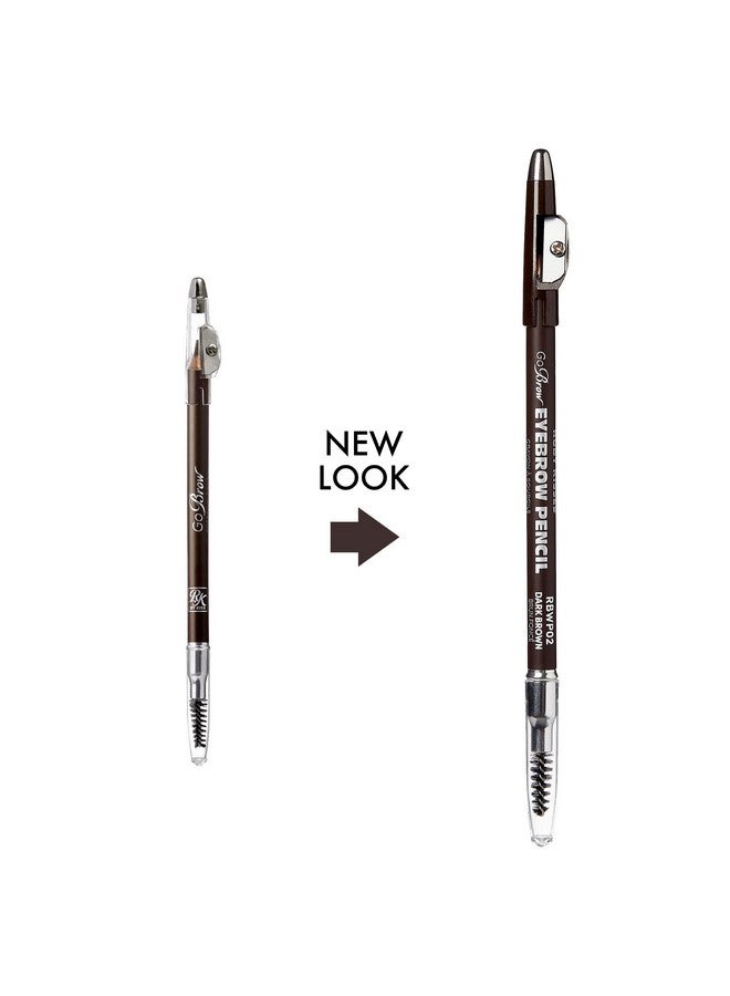 Ruby Kisses Gobrow Eyebrow Pencil, Sharpenable, Longwear, Long Lasting Eyebrow Wooden Pencil For Naturallooking Brows 3 Pack (Dark Brown) - Image 4