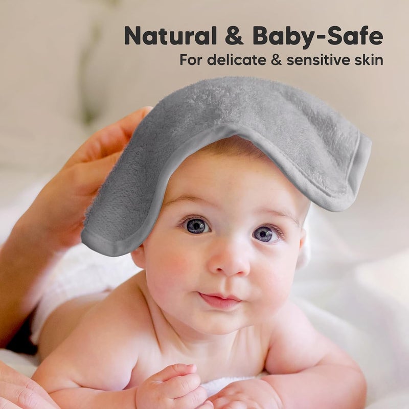 KeaBabies 6-Pack Baby Washcloths - Soft Viscose Derived from Bamboo, Wash Cloths for Newborn, Kids, Bath Towels, Face Towel for Washing - Image 5