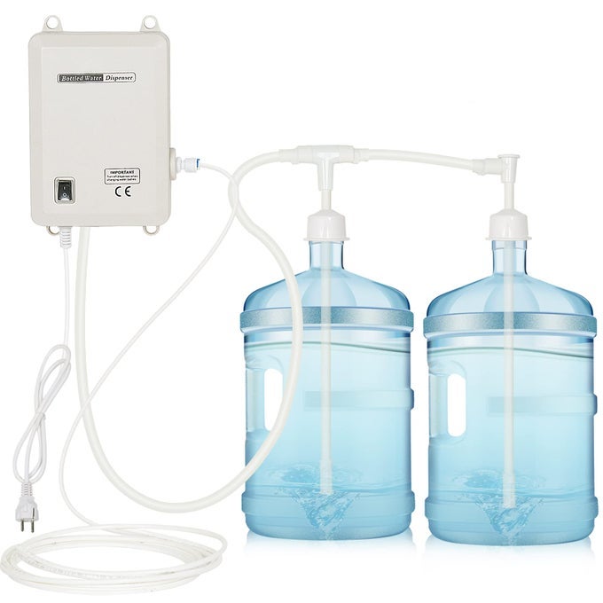 BOTTLED WATER PUMP SYSTEM DOUBLETUBE PRESSURE VALUE 60PSI FLOW 2L DRINKING WATER DISPENSING ELECTRIC PUMP FOR 5 GALLON SUITABLE FOR COFFEE ICE MACHINES REFRIGERATORS AND OTHER PLACES