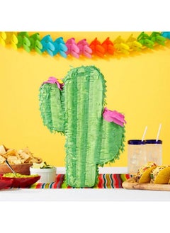 Juvale Small Cactus Pinata For Kids Birthday, Baby Shower, Cinco De Mayo, Mexican Fiesta Party Decorations (17 X 11.5 In)  - Image 3