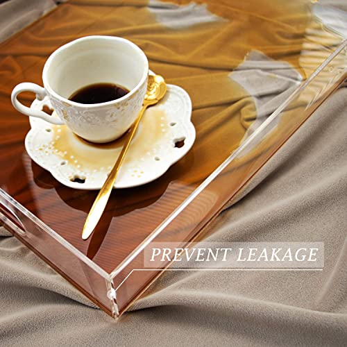 SHARMA PLASTICS Serving Acrylic Tray For Dining Table, Home And Kitchen Storage (Clear, Rectangular) - Image 4