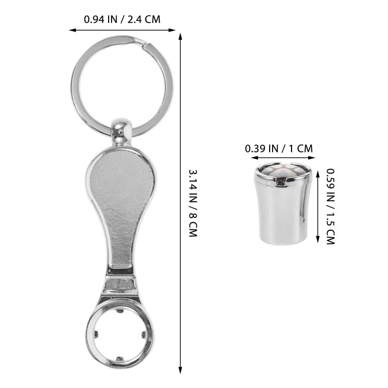 Zinc Alloy Tire Valve Stem Caps Anti Theft Air Caps Silver Cartoon Footprint Design - Image 3