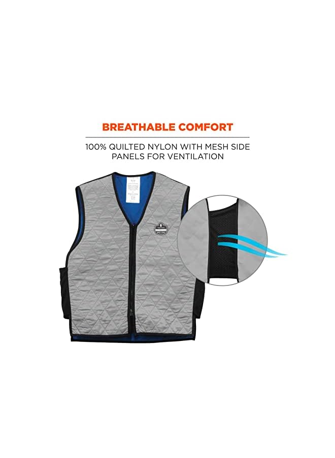 Ergodyne mens Embedded Polymers, Zipper Closure Tools, Gray, Medium US - Image 1