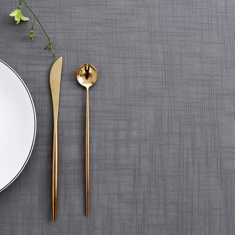 maxmill ماكس ميل لكس غطاء طاولة من الكتان الصناعي مع نسيج خشن مقاوم للتجاعيد ومضاد للانكماش غطاء طاولة ناعم لمطبخ طاولة الطعام للمناسبات الحفلات العشاء مستطيل 52 × 70 بوصة رمادي محايد - Image 4