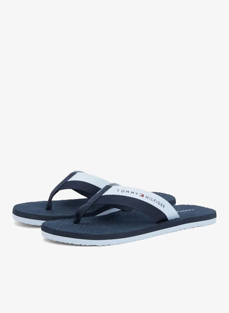 Tommy Hilfiger Desert Sky Webbing Strap Flag Embossed Flip-Flops for Men | Best Price UAE