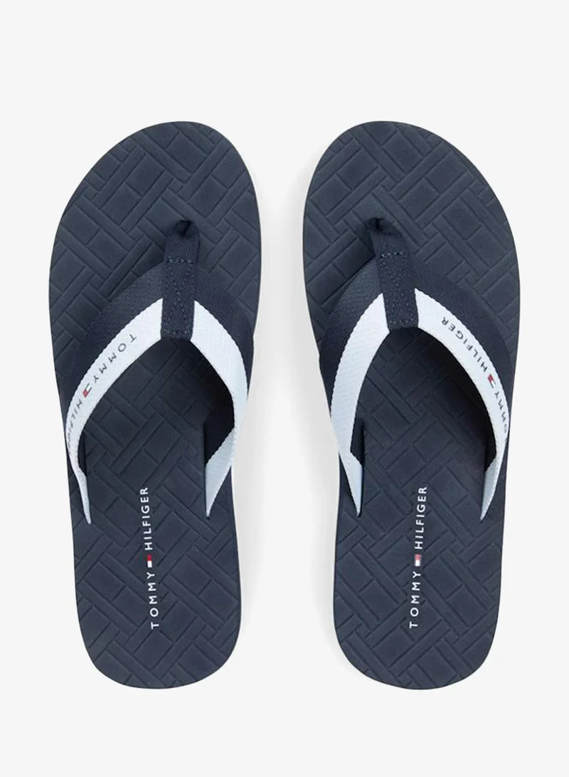 Tommy Hilfiger Desert Sky Webbing Strap Flag Embossed Flip-Flops for Men | Best Price UAE