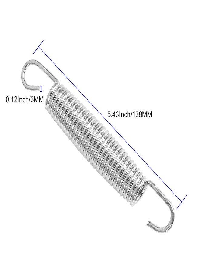 MIVIDE 40 Pack Trampoline Springs 5.5” Heavy Duty Galvanized Steel Replacement Trampoline Parts Springs with T Hook, Great for Outdoor Trampoline Aotob, Skywalker, JumpKing, UpperBounce, SkyBound - Image 2