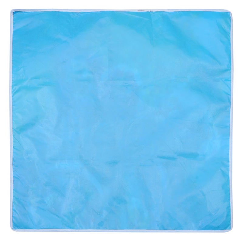 AAZEEM Waterproof Bed Server | Food Mat | Bedsheet Protector | Non - Reversible in 3D Printed with Laminated Nonwoven Back | (Blue) - Image 5