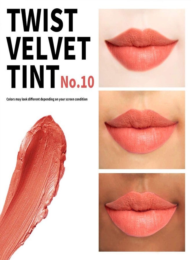 باشنكات مُلوّن شفاه وخدود يدوم طويلاً من باشونكات | لون غنيّ | لمسة نهائية مطفية خفيفة الوزن | خفيف الوزن | تغطية كاملة | تويست فيلفيت تينت رقم 10 - Image 3