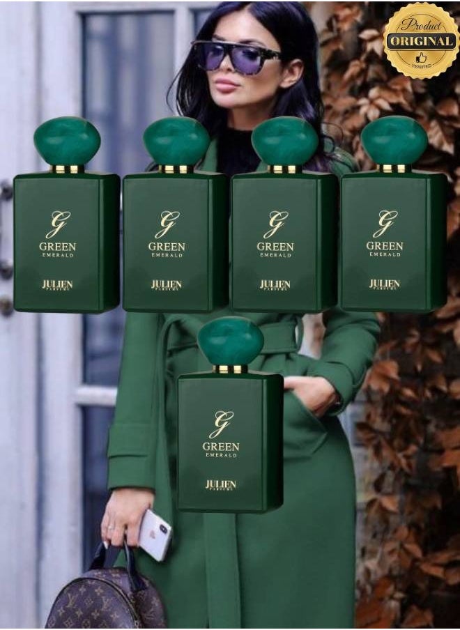 جولين برفيومز - 5 قطع عطر جرين إيميرالد 100 مل - Image 1