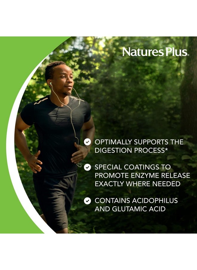 ناتشرز بلاس - Natures Plus Ultra-Zyme - 90 قرصًا - مكمل إنزيمي لدعم الهضم الصحي - خالٍ من الجلوتين - 45 وجبة - Image 1