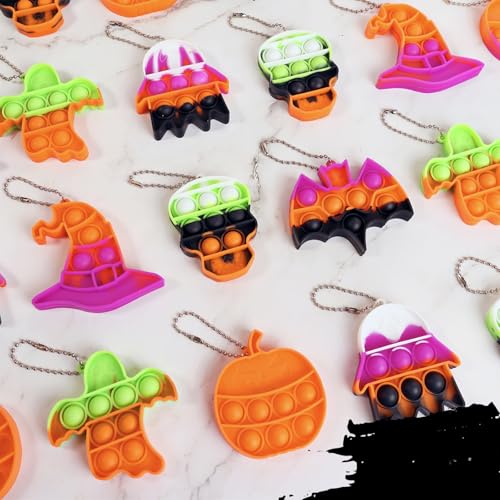 JDSTY 24 Pack Halloween Mini Fidget Sensory Pop Toys for Kids Boys Girls Halloween Party Favors Halloween Treat Bags Gifts - Image 1